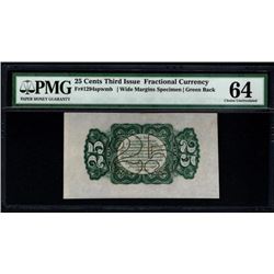 25 Cent Third Issue Fractional Note PMG 64