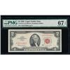 Image 1 : 1963 $2 Legal Tender Note PMG 67EPQ