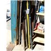 Image 1 : BUNDLE OF PIPE, STEEL & CROWBARS (IN CORNER OF THE GARAGE)