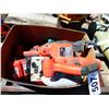 Image 1 : BOX WITH MILWAUKE CORDLESS SAW, SAWZALL, DRILL, CHARGERS & BATTERY