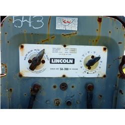 TRUCK DECK C/W LINCOLN SA200 SHIELD ARC WELDER (RUNNING), BENCH VISE, STEEL, ETC