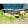 Image 2 : 2 SAW HORSES, STOOL & ROLL OF WIRE