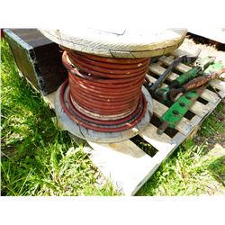 WOOD SPOOL WITH AIR HOSE