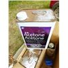 Image 1 : 3 CANS ACETONE, SAFETY WEAR, COLEMAN CAMP STOVE