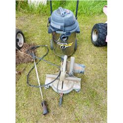 SHOP VACUUM, TIGER TORCH, DELTA 10" MITRE SAW & VACUUM FILTER