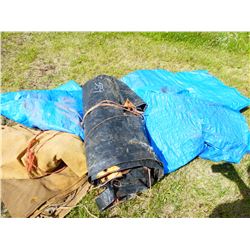 PILE OF APPROX. 3 TARPS