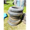 Image 1 : PILE OF APPROX. 6 TIRES & TIRE TUBES