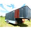 Image 1 : APPROX. 24' GOOSENECK TANDEM AXLE STORAGE TRAILER & CONTENTS (BLACK)