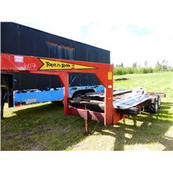 TOTE 'N STAK GOOSENECK TANDEM AXLE TRAILER & CONTENTS