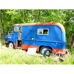 SUNNYSIDE TRUCK BODIES CAMPERIZED VAN & CONTENTS (BLUE & RED)