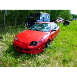 1998 PONTIAC SUNFIRE (RED) & CONTENTS (PARTS ONLY)