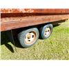 Image 4 : THE STRONGBOX (LINDEN) APPROX 14' TANDEM AXLE HYDRAULIC DUMP TRAILER & CONTENTS