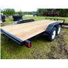 Image 7 : APPROX. 18' TANDEM AXLE FLAT DECK TRAILER
