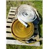 Image 1 : PALLET C/W ASSORTED HOSES, STEEL BIN & CONTENTS