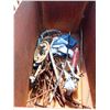 Image 4 : PALLET C/W ASSORTED HOSES, STEEL BIN & CONTENTS