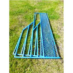 2 BLUE METAL TRUCK BOX SIDES