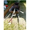 Image 1 : 2 WHEEL BARROWS WITH ASSORTED GARDEN TOOLS
