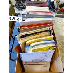 2 BOXES OF ASSORTED MANUALS