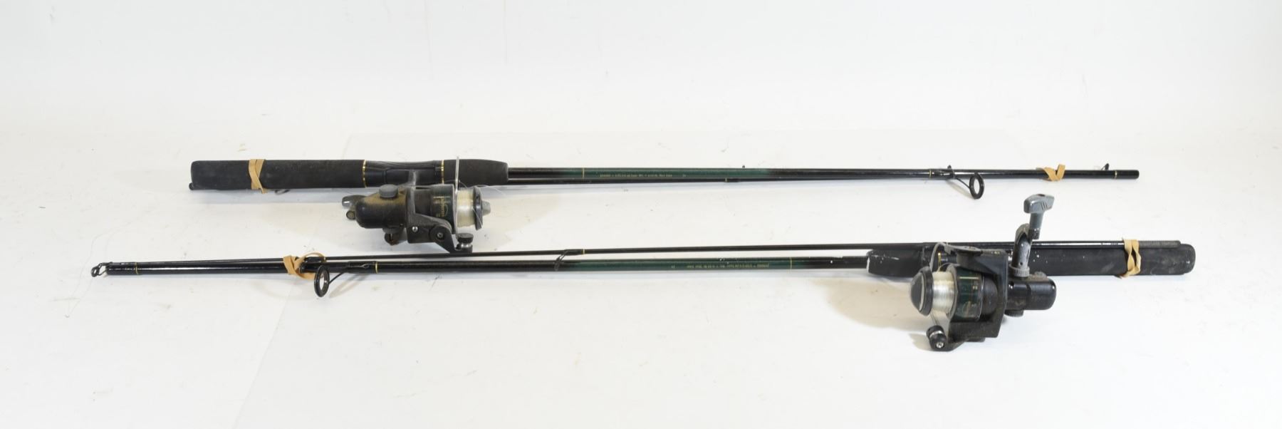 Two Johnson Outfitter Rod & Spinning Reel Combos