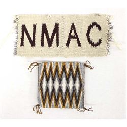 2 Native American Navajo Wool Samplers