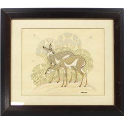 Navajo Silkscreen Print by Harrison Begay