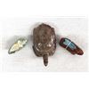 Image 2 : 3 Native American Zuni Carved Stone Fetishes