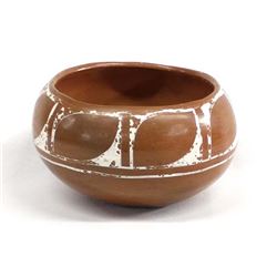 Historic Santo Domingo Redware Pottery Bowl
