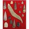 Image 1 : Collection of Stone Arrowheads and Spearpoints