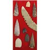 Image 3 : Collection of Stone Arrowheads and Spearpoints
