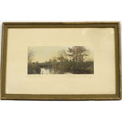 Antique Hand Colored Photo by Wallace Nutting