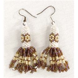 Hand Beaded Earrings by Kathy Kills Thunder