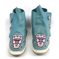 Native American Beaded Leather Mocassins