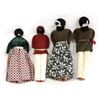 Image 2 : 4 Vintage Native American Navajo Cloth Dolls