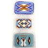 Image 1 : 3 Native American Beaded Belt Buckles
