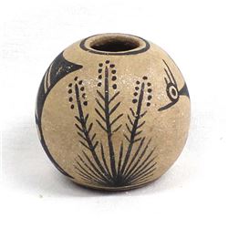 1995 Taos Pottery Seed Jar by A. Varos
