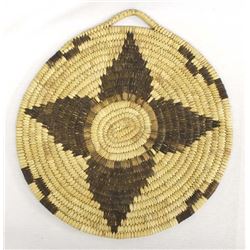 Native American Hopi Basketry Plaque