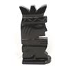 Image 1 : Large Carved Obsidian Mayan King Statue