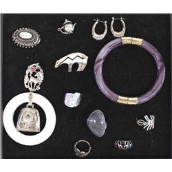 Collection of Sterling Silver Jewelry Plus