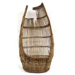 Antique Native American Pomo Basket Cradleboard