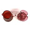 Image 2 : 2 Pieces of Vintage Cranberry Glass