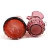 Image 3 : 2 Pieces of Vintage Cranberry Glass