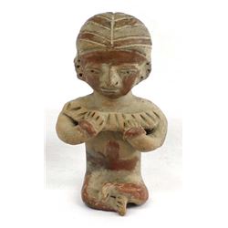 Pre Columbian Mayan Style Pottery Figure