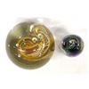 Image 3 : 2 Hand Blown Glass Paperweights