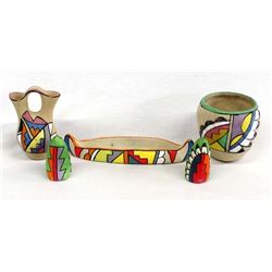 Native American Tesuque Poster Paint Pottery