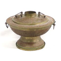 Vintage Korean Brass Table Top Hot Pot