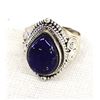 Image 1 : Sterling Silver Lapis Ring, Size 7.25