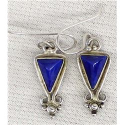 Sterling Silver Lapis Earrings