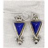 Image 1 : Sterling Silver Lapis Earrings