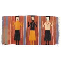 Historic Navajo Wool Textile Rug