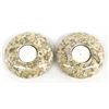 Image 1 : Pair of Lathe Turned Stone Candle Disks